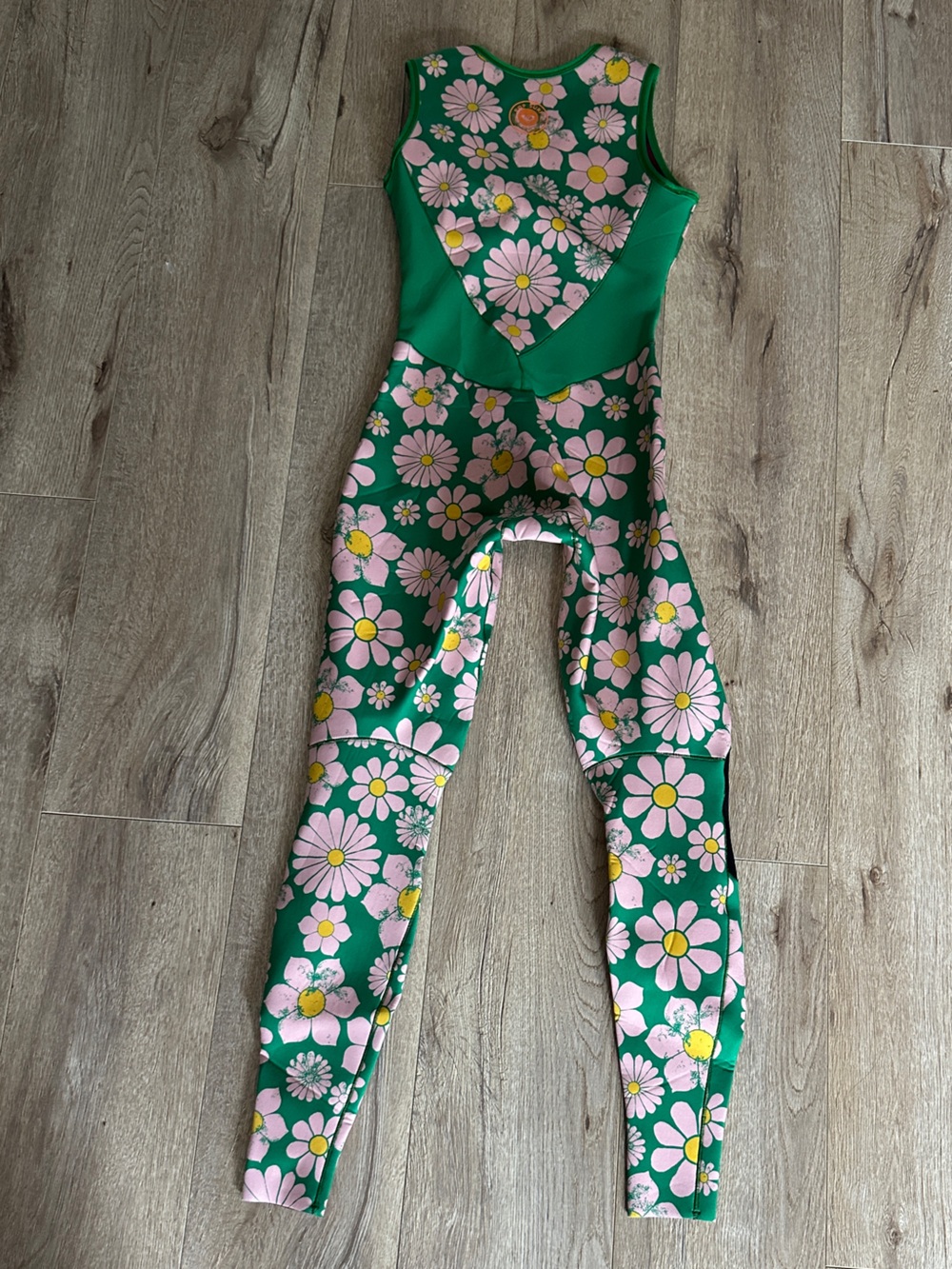 Roxy Pink x Cynthia Rowley Green Floral One-Piece Wetsuit - Picture 8 of 9